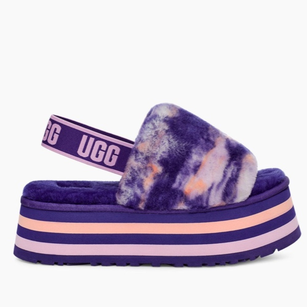 Women's Disco Marble Slide Purple Size 8 - Picture 2 of 5